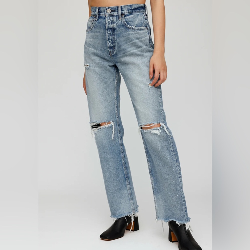 Moussy Vintage Odessa Wide Leg Straight Jean